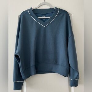 Abercrombie & Fitch YPB Blue V-Neck Sweatshirt